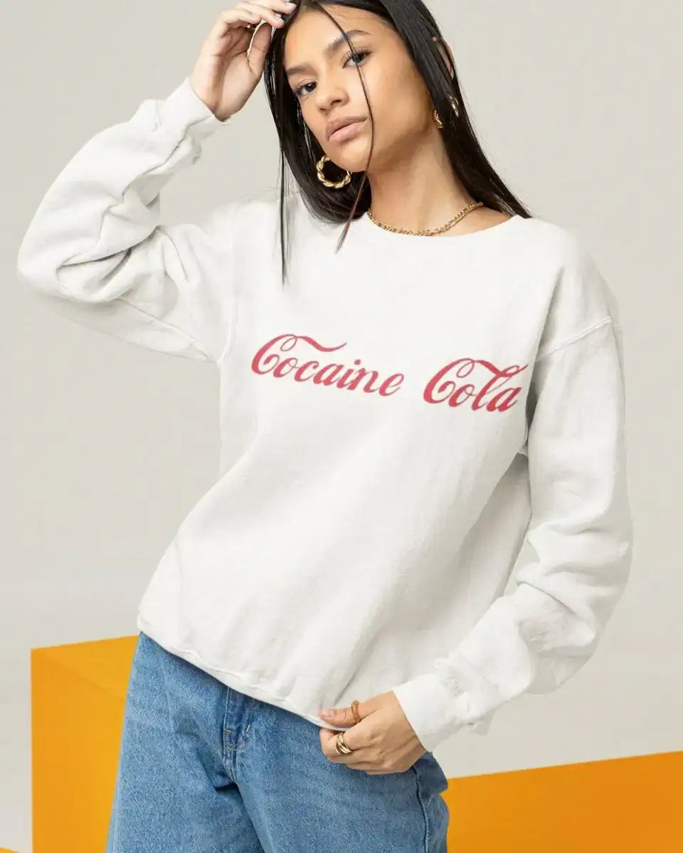 S105 - Sweatshirt - Cocaine - Funny Outfits