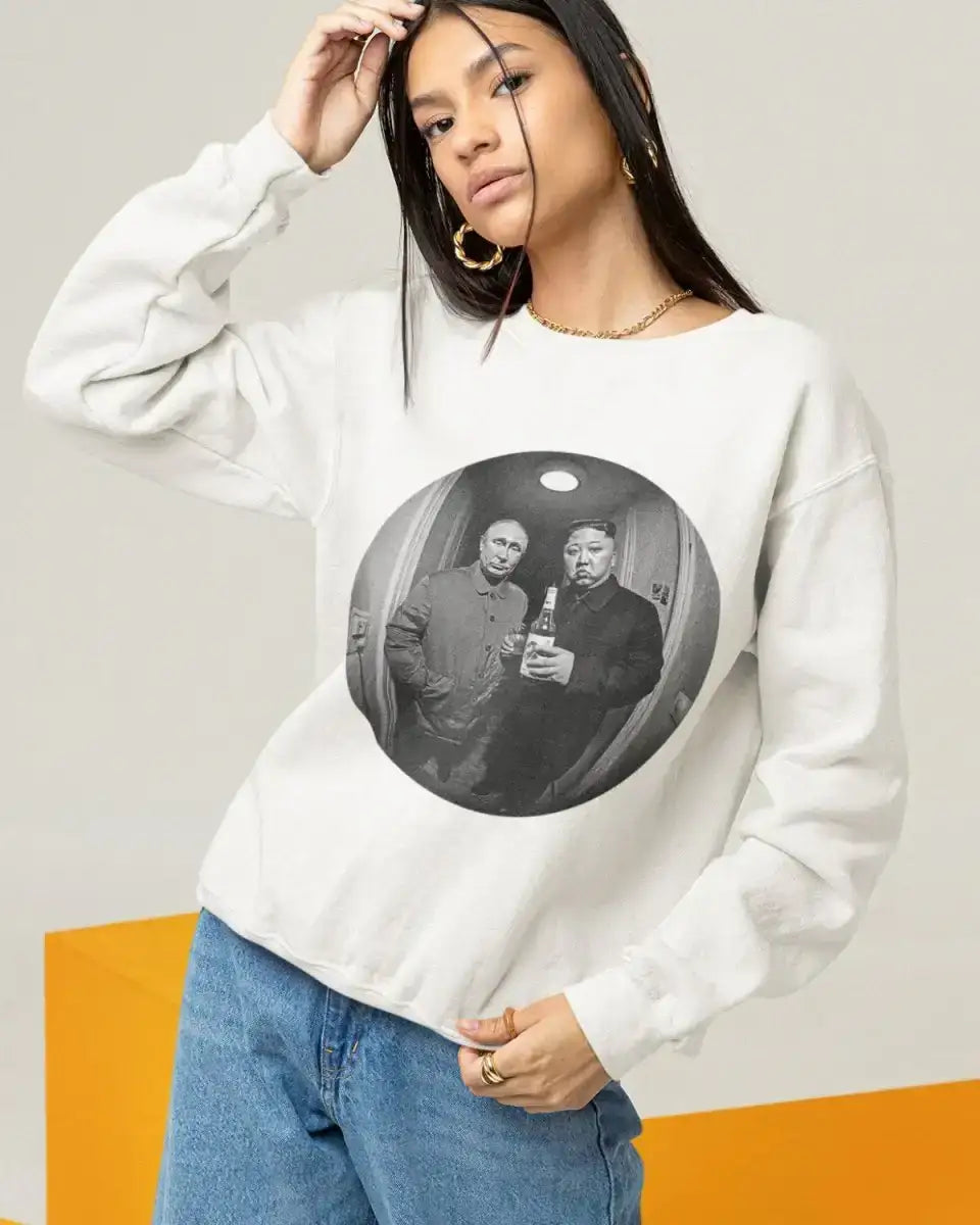 S301 - Sweatshirt - Putin & Kim - Funny Outfits