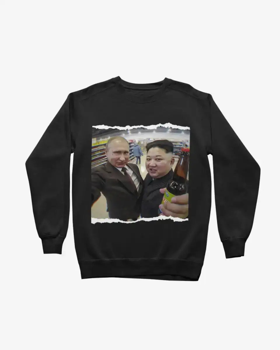 S304 - Sweatshirt - Putin & Kim Cheers - Funny Outfits