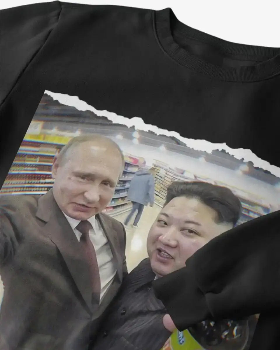 S304 - Sweatshirt - Putin & Kim Cheers - Funny Outfits