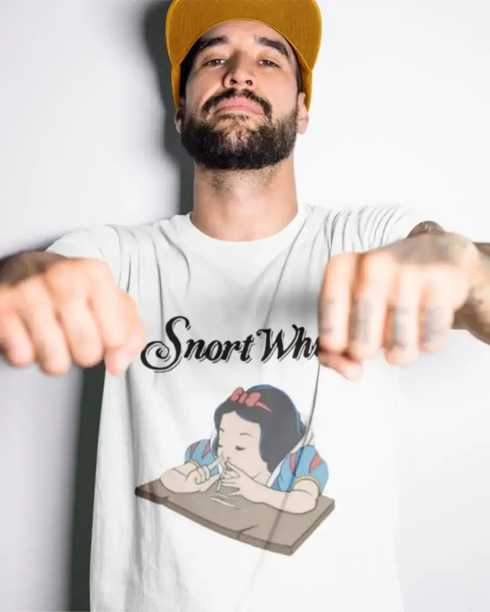 T115 - T-shirt - Snort White - Funny Outfits