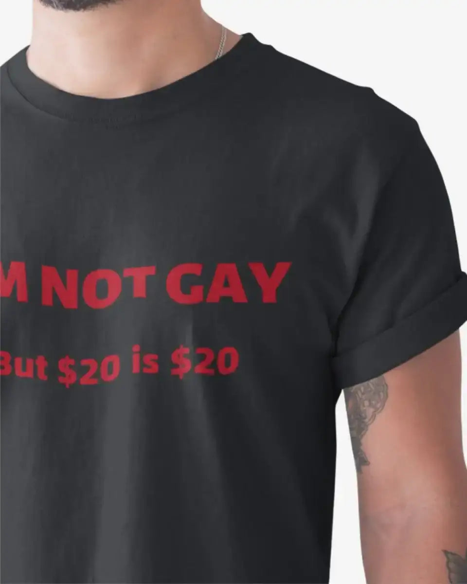 T218 - T-shirt - I'm Not Gay - Funny Outfits