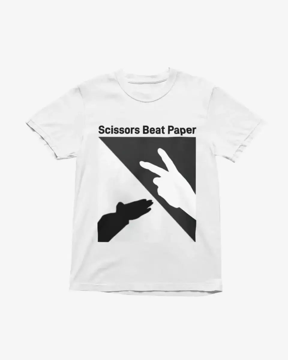 T322 - T-shirt - Scissors Beat Paper - Funny Outfits