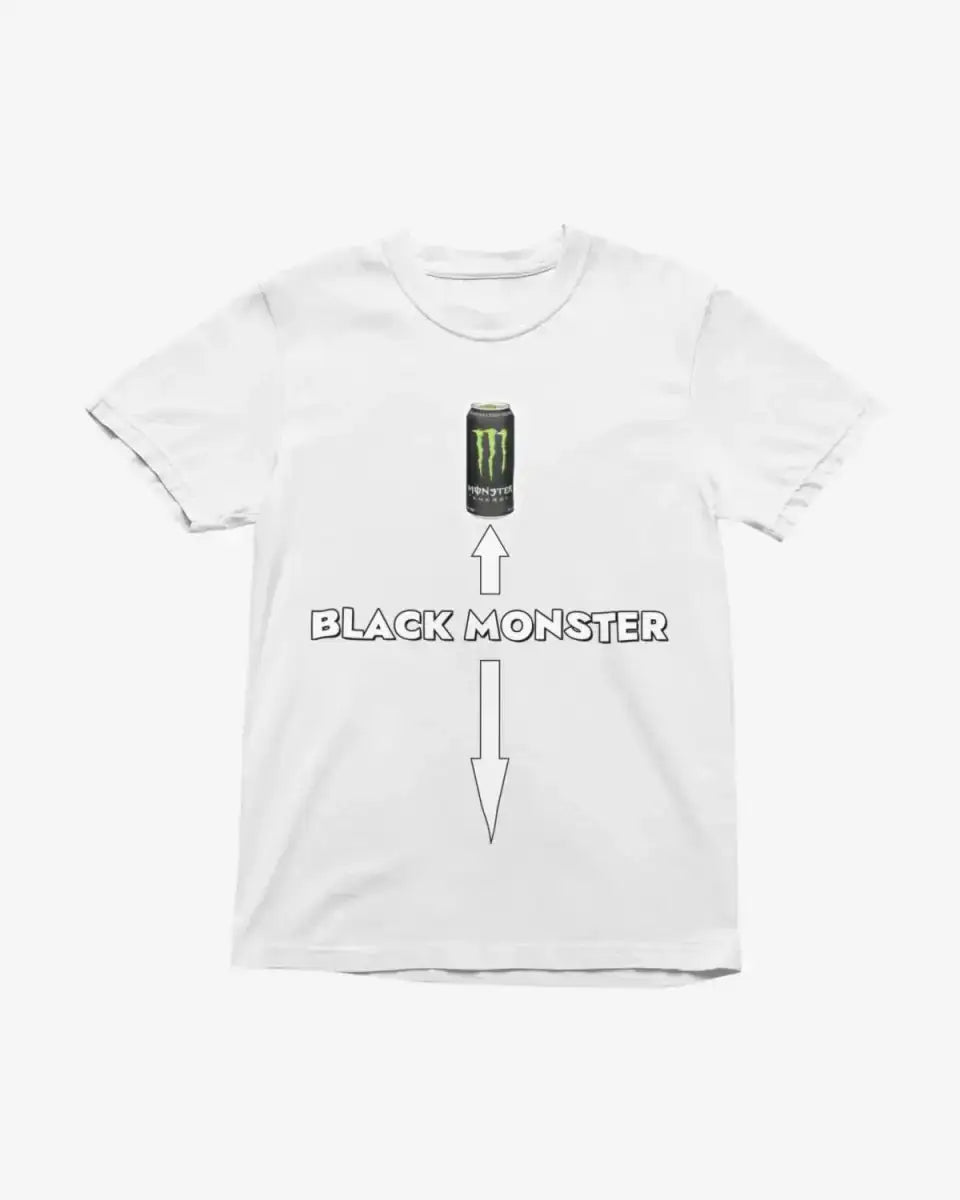 T438 - T-shirt - Black Monster - Funny Outfits