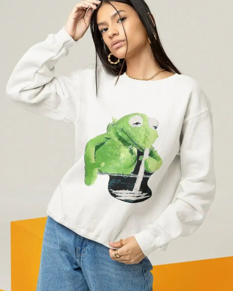 S114 - Sweatshirt - Snort Frog - Funny Outfits