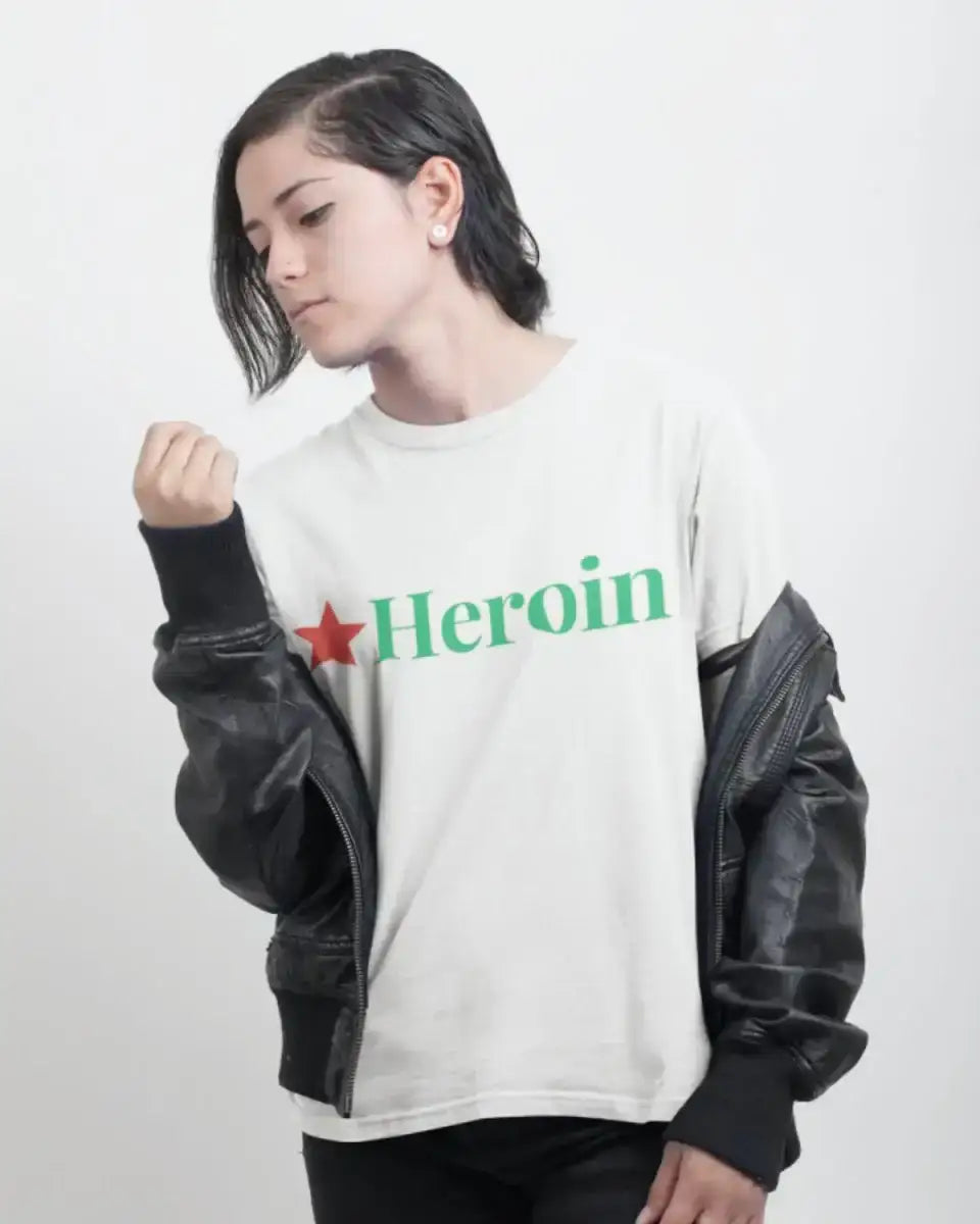 T106 - T-shirt - Heroin - Funny Outfits