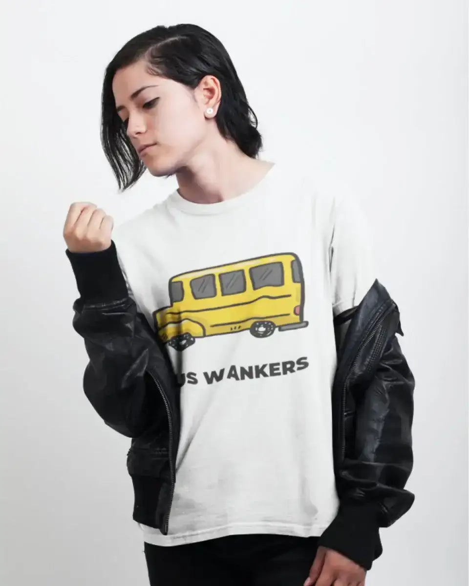 T204 - T-shirt - Bus Wankers - Funny Outfits