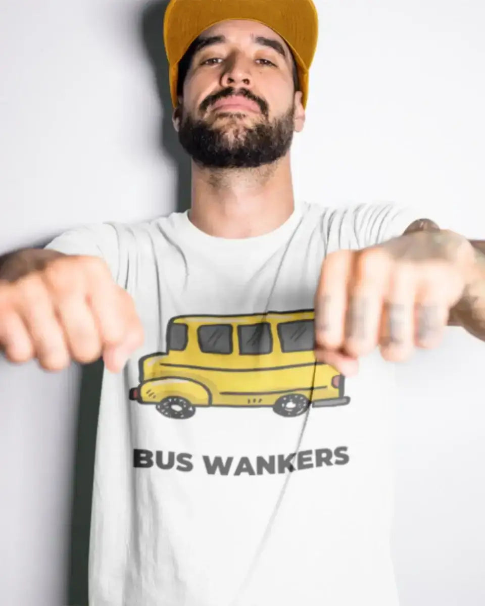 T204 - T-shirt - Bus Wankers - Funny Outfits