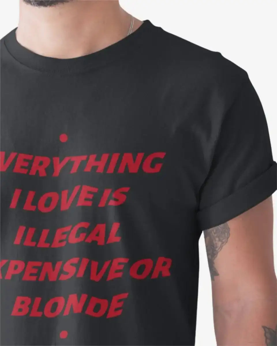 T213 - T-shirt - Illegal Love - Funny Outfits
