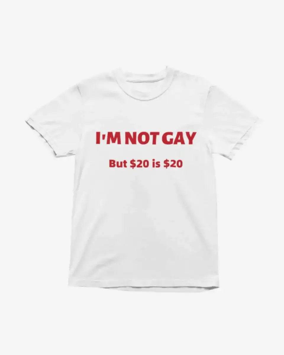 T218 - T-shirt - I'm Not Gay - Funny Outfits
