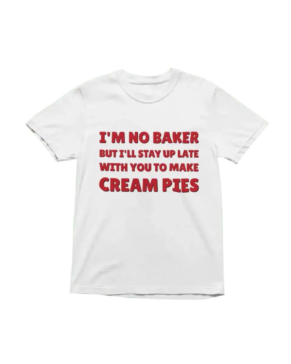 T223 - T-shirt - Cream Pie - Funny Outfits
