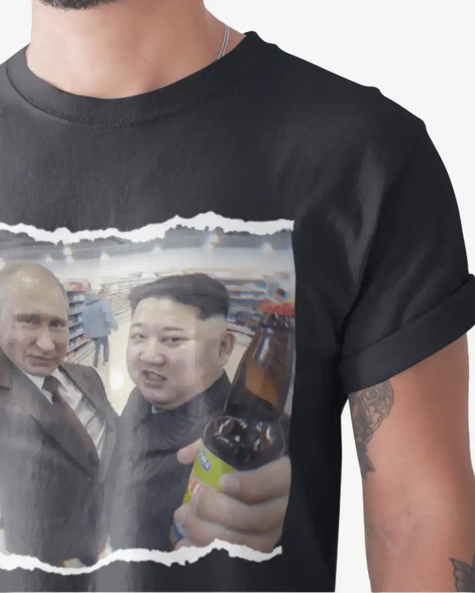T304 - T-shirt - Putin & Kim Cheers - Funny Outfits
