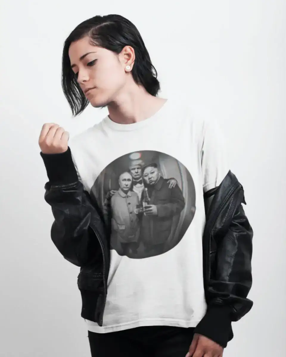 T305 - T-shirt - Putin & Kim & Trump - Funny Outfits