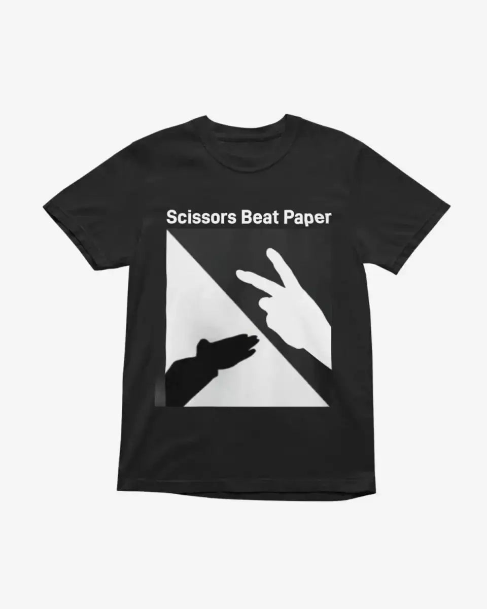 T322 - T-shirt - Scissors Beat Paper - Funny Outfits