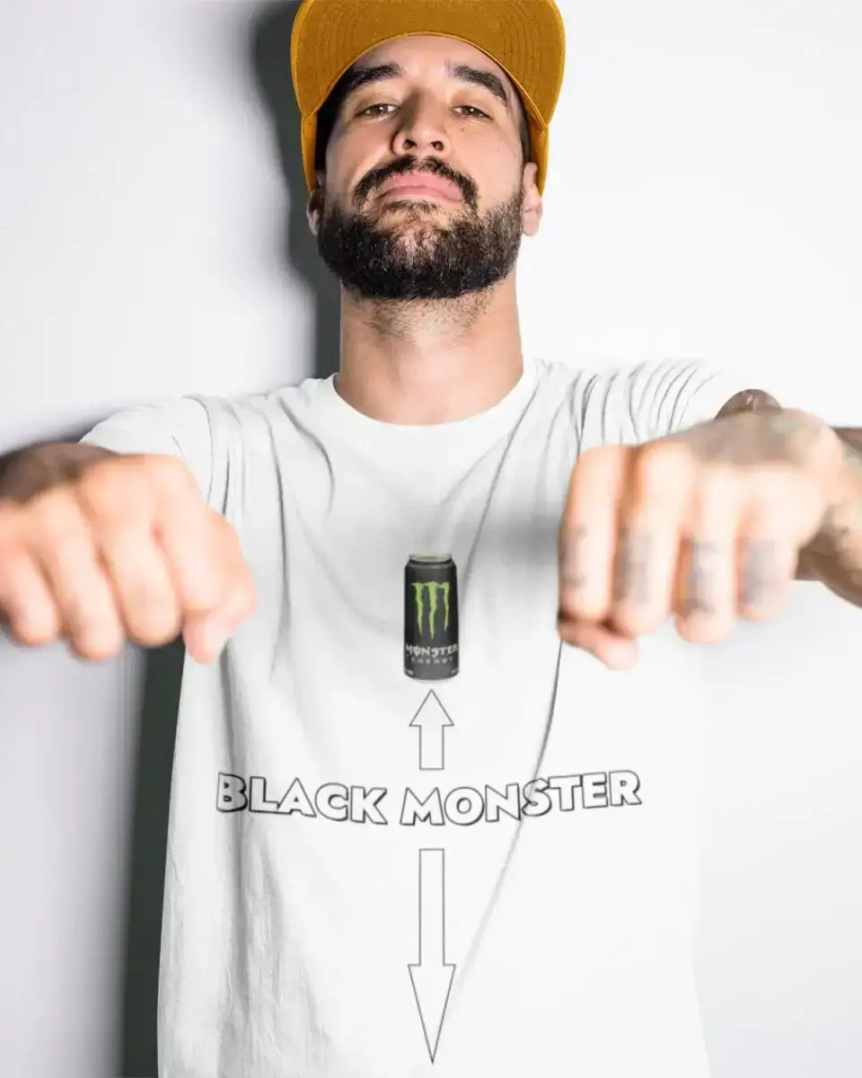 T438 - T-shirt - Black Monster - Funny Outfits